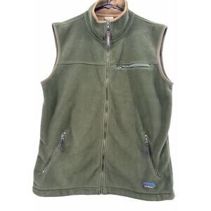 VINTAGE LL Bean Vest Men XL TALL Green Windbloc Series Fleece Polartec 90s USA